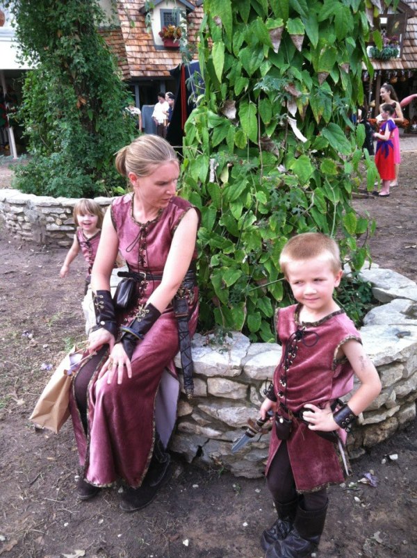 Three Rangers (Costumes and photo by E.G.D.)