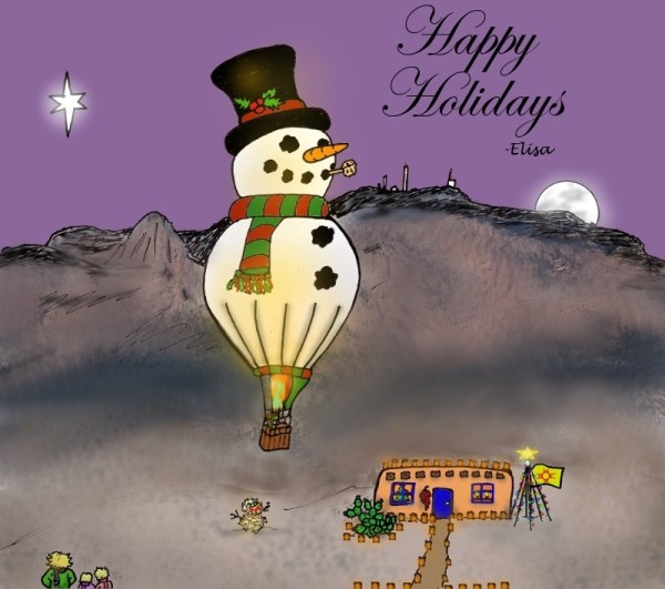 This Year's Holiday E-Card (©Elisa Grace Diehl 2012)