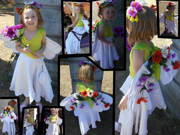 Daisy the Garden Faerie (on Oona). Costume design, construction, and photography by E.G.D.