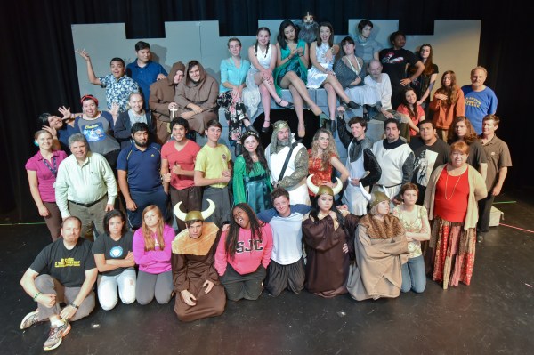 The cast and production staff of San Jacinto College Central's 2015 production of Spamalot